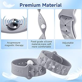 LYJEE Motion Sickness Bands for Adults and Kids Nausea Relief for Pregnant Women Seasickness Wristband for Cruise Ship Essentials