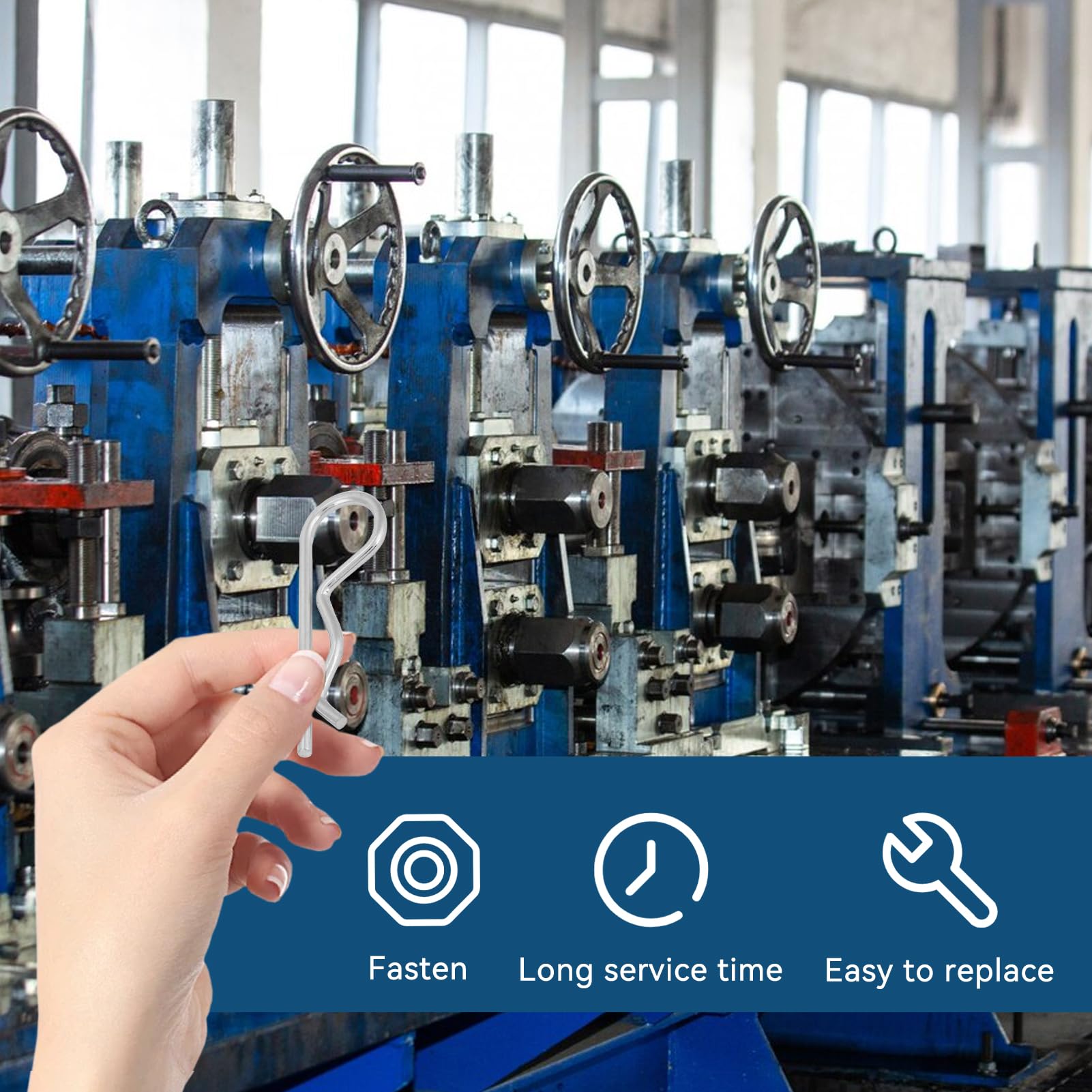 10 R Clip Zincate - 4x75mm, Per Fissaggio Industriale O Come Forcine Capelli - Foto 10