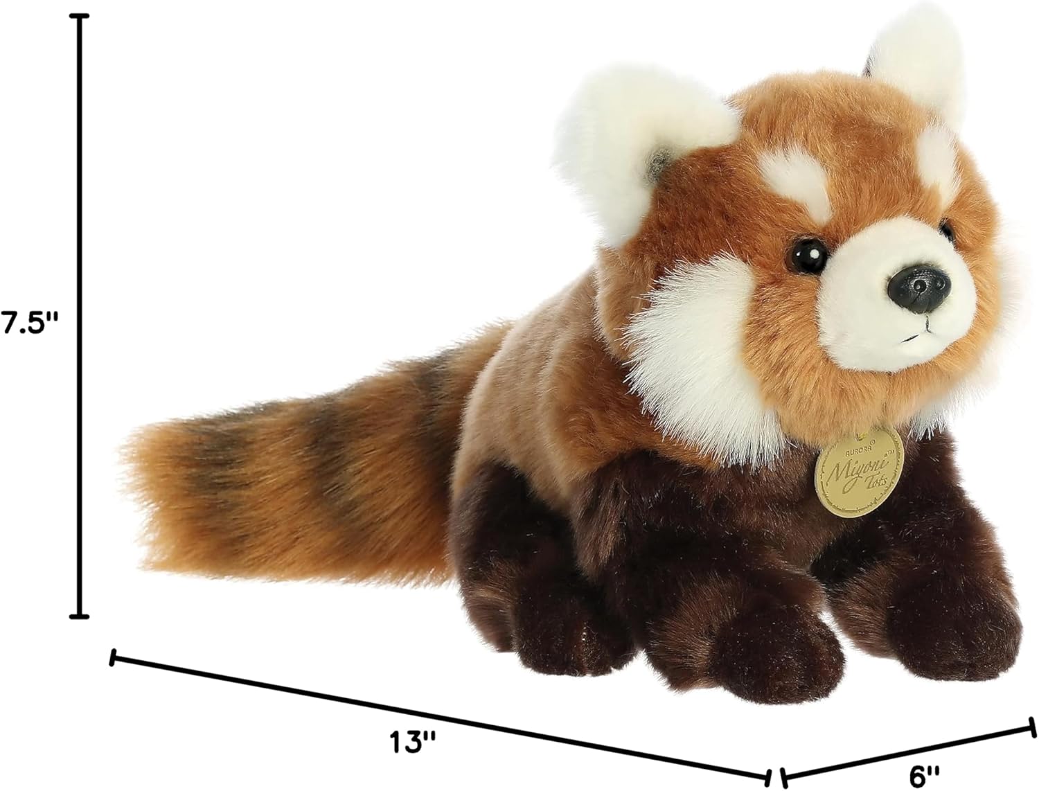 Aurora® Adorable Miyoni® Tots Red Panda Cub Stuffed Animal - Lifelike Detail - Cherished Companionship - 13 Inches
