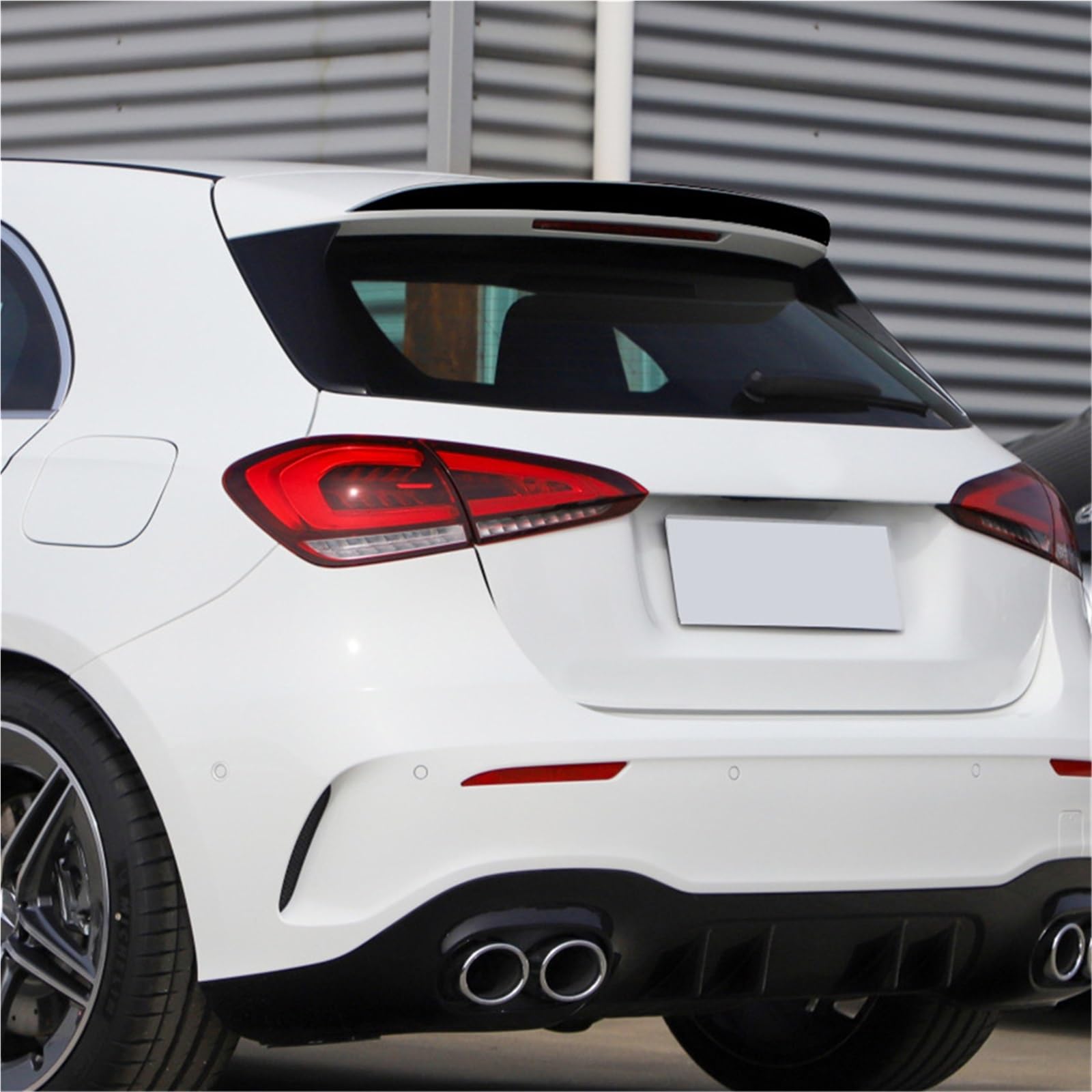 Karoseria Spoiler Pasuje do Mercedesa Klasy A AMG W177 A180 A200 A220 A35 2018-2023 Hatchback Tylny dach Spoiler bagażnika Tylne skrzydła Car Spoiler(Carbon Look)