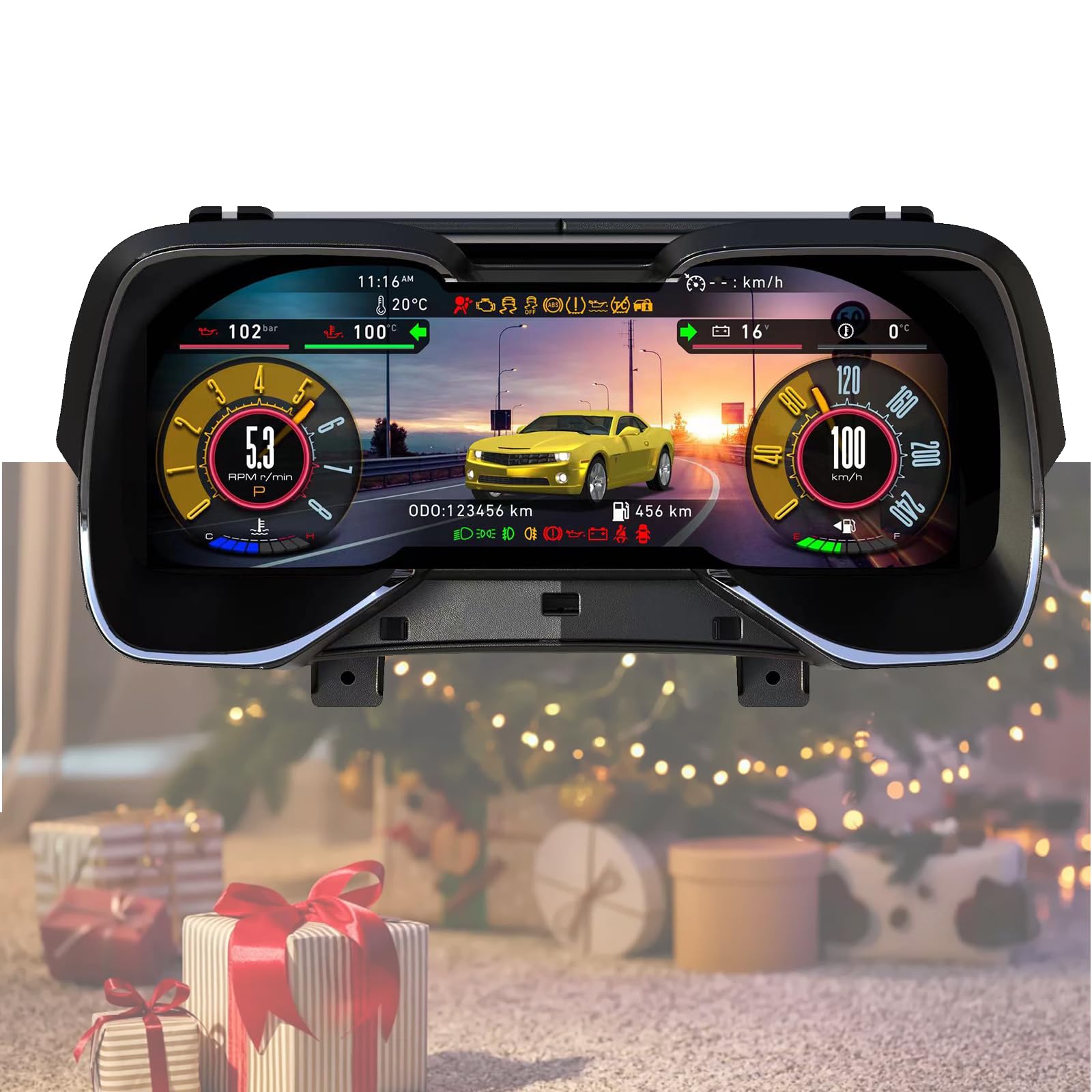 12 3 LCD Digital Instrument Cluster for Chevrolet Camaro 2010-2015 Dashboard Display Speedometer Odometer Cockpit Car Accessories