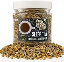 RLB-Choice Chamomile Sleep Tea – Relaxing Herbal Infusion for Bedtime – Caffeine-Free Blend with Calming Herbs – Soothing Night Tea – 50g Loose Leaf Herbal Tisane