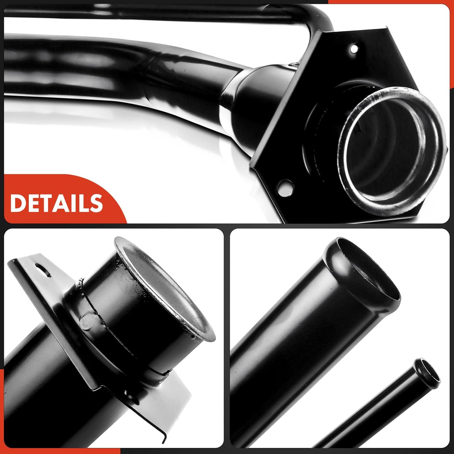 A-Premium Fuel Tank Filler Neck Pipe Hose Compatible with Pontiac Grand Am 1995 2.3L 3.1L Petrol, Replace# 22577900