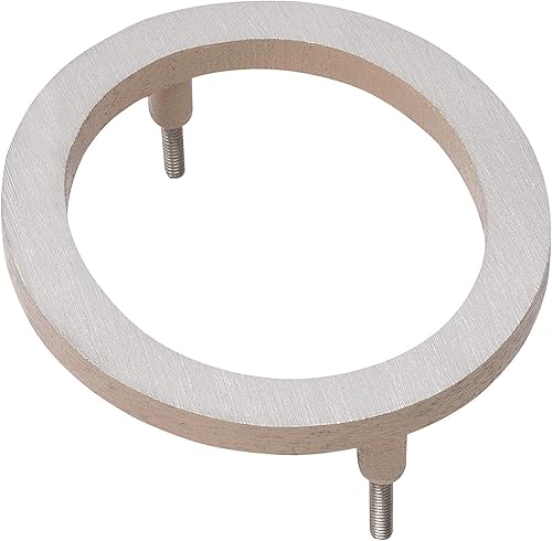Montague Metal Products MHN-04-F-TE2-0 Números de casa de dirección flotantes modernos de aluminio cepillado sólido, 4 pulgadas, níquel satinado con