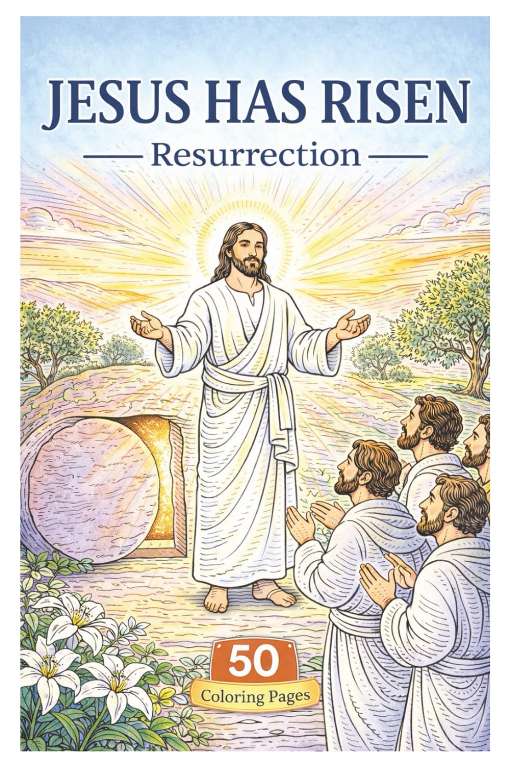 Easter Coloring Book | Jesus has Risen Coloring Book | Resurrection Coloring Book