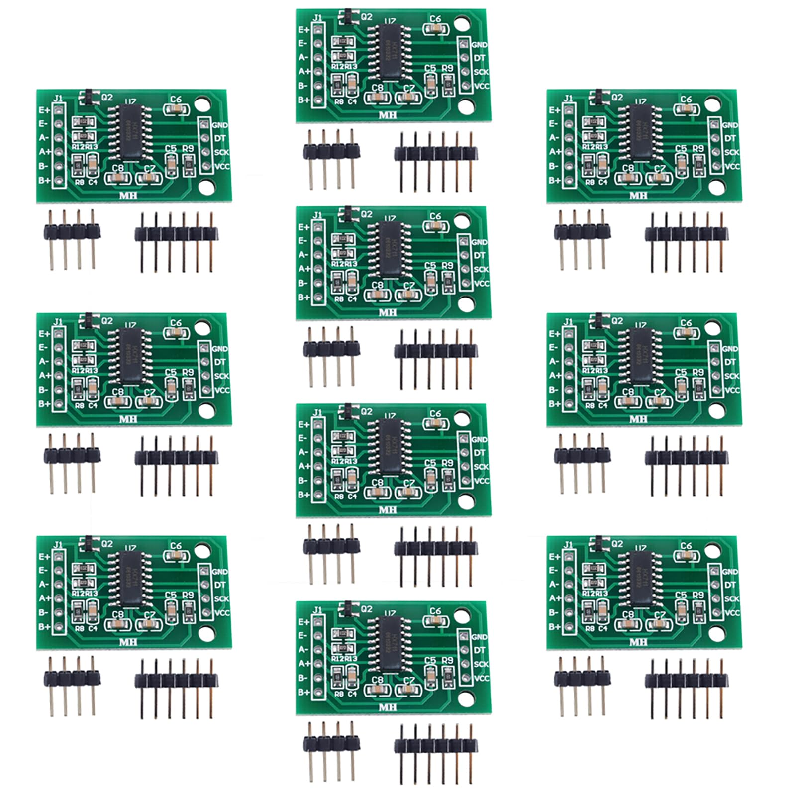Snapklik.com : 10pcs HX711 Load Cell Amplifier Module Board Kit A/D ...