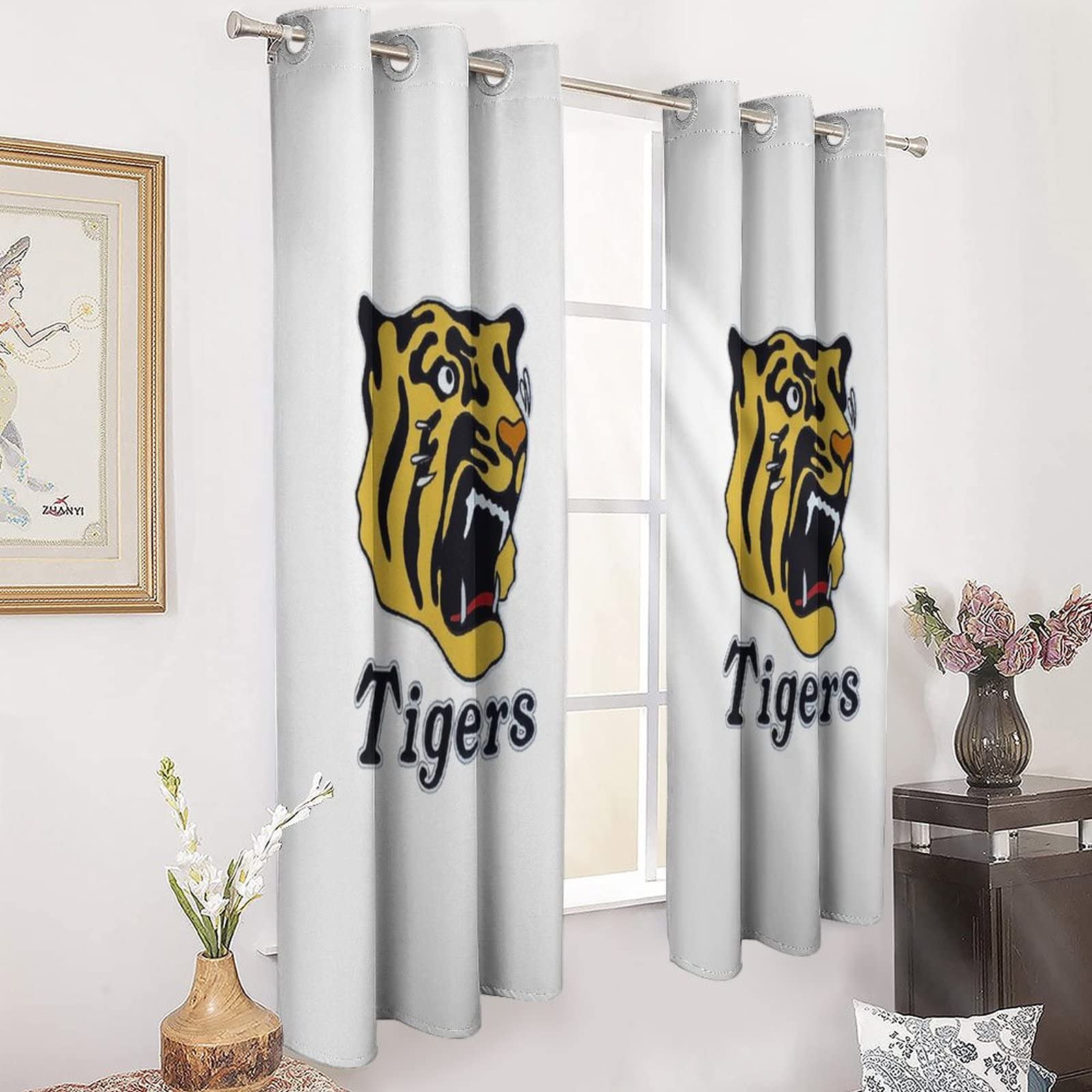Tigersタイガース　 2枚セット100×178 遮光カーテン　２セット Tigersタイガース 2枚セット100×178 遮光カーテン 2セット Amazon