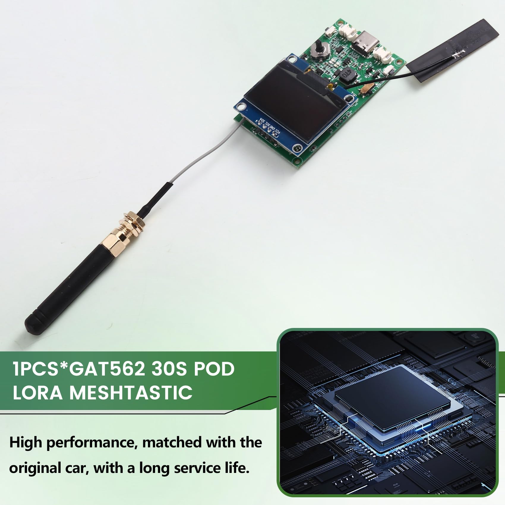 Lora Module GAT562 30S Pod Meshtastic - GNSS L76K précis, GPS