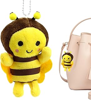 蜂のぬいぐるみ、蜂のぬいぐるみ人形ペンダント | Bee ぬいぐるみぬいぐるみ蜂ペンダントぬいぐるみ,蜂のぬいぐるみキーリングぬいぐるみペンダント車のインテリア、バックパック、財布用