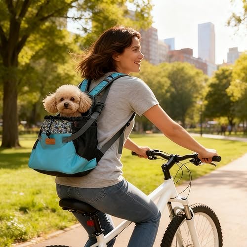 Cinf Mochila ajustable para mascotas, bolsa de transporte para gatos, perros, viajes, senderismo, camping, cachorros, uso al aire libre, Pomerania,