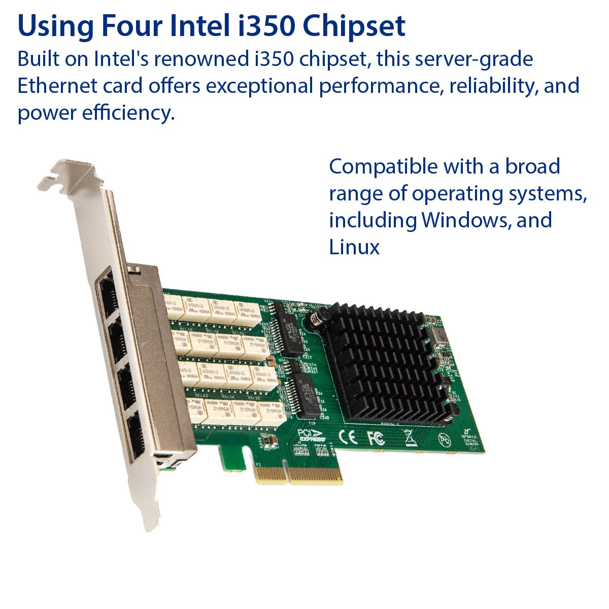 Amazon.com: Quad Port Copper Gigabit Ethernet PCI-e x4 Bypass