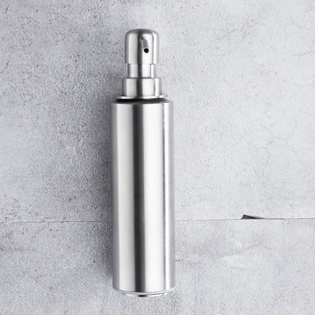 TEHAUX Dispensador de Jabón de Acero Inoxidable Plata Montado en Pared, Dispensador de Gel y Champú, para Loción y Emulsión, Uso Doméstico, Baño y Ducha
