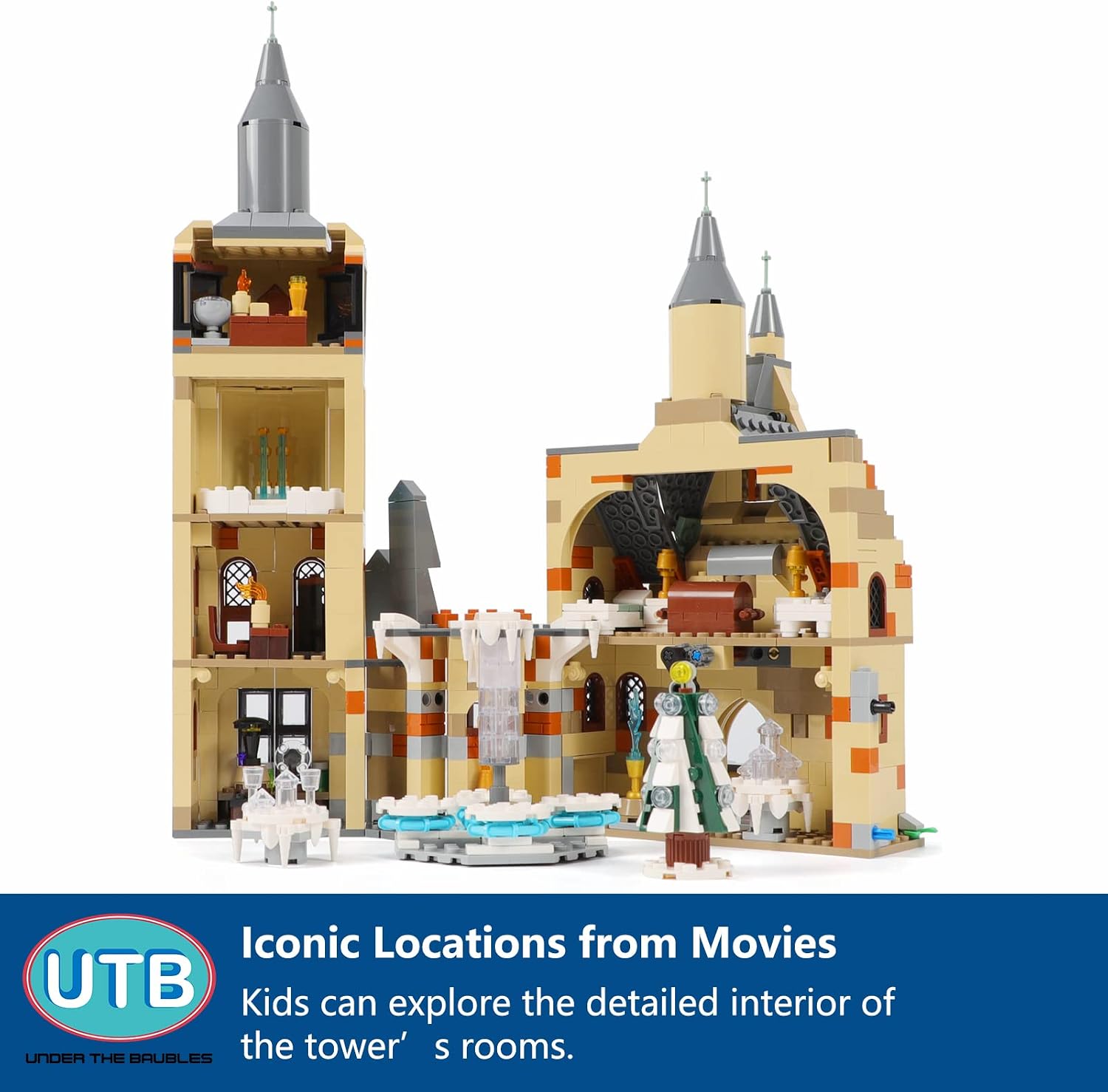 Black Friday 🔥 EDUCIRO Harry Castle Potter Building Kit with Clock Tower and Great Hall, Cool Collectible Toy for Age 14+ Adults, 866 Pieces Super Cheap 🛒 EDUCIRO Harry Castle Potter Building Kit with Clock Tower and Great Hall, Cool Collectible Toy for Age 14+ Adults, 866 Pieces