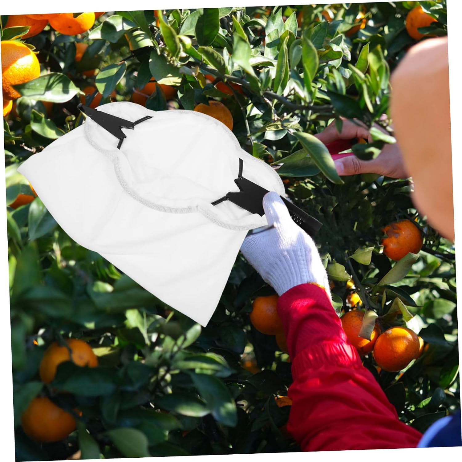 Milisten Aerial Fruit Picker Fruit Tool Fruit Picker Basket Picker Basket Reusable Fruit Picker Fruit Picker Accessory Garden Fruit Picker Fruit Basket Cloth Black image 4