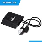 Primacare DS-9191 Aneroid Sphygmomanometer Manual Blood Pressure Monitor Kit, Pediatric Size BP Cuff with Latex Free Inflation System, Waterproof and Portable Nylon Carry Case (Pediatric Size)