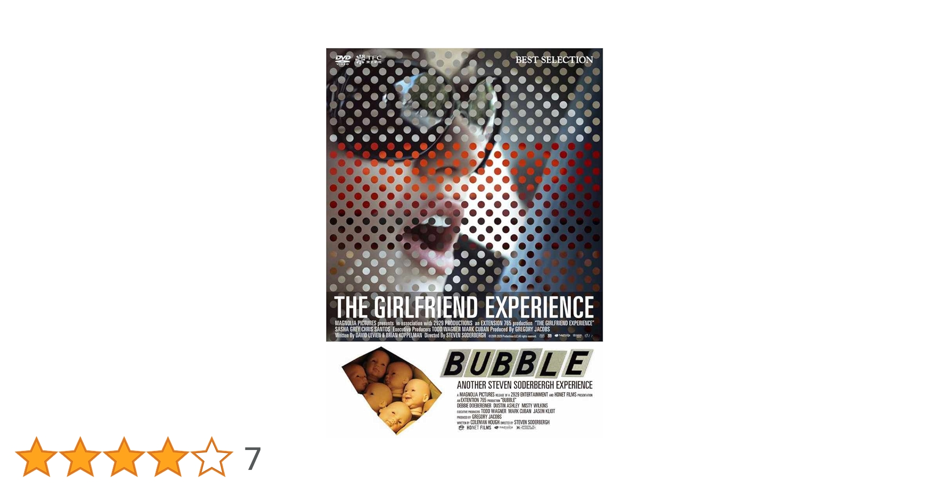 Amazon.co.jp: ガールフレンド・エクスペリエンス／バブル [DVD