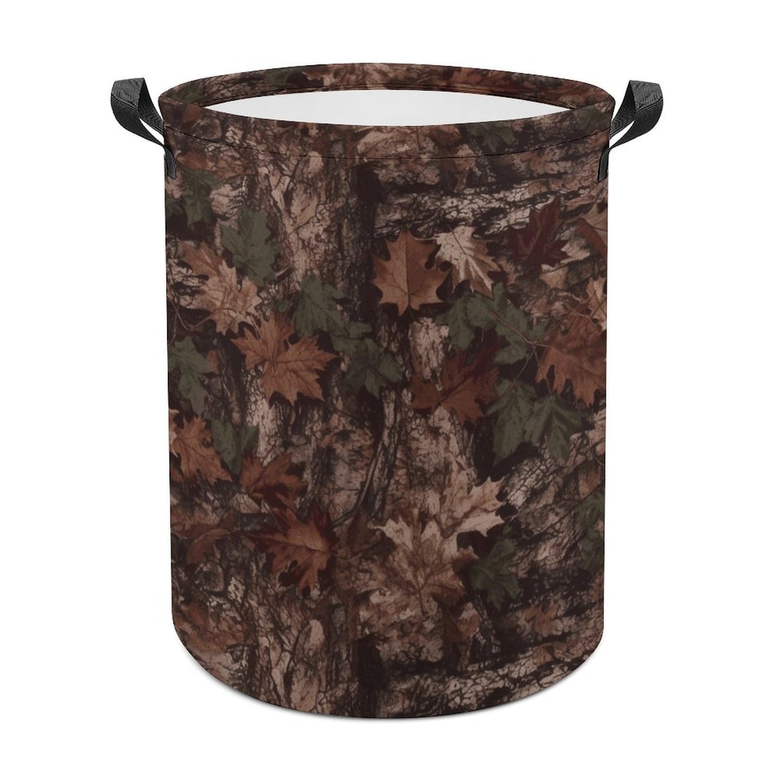 Outfitter Tuff Camo Laundry Basket Large Foldable Laundry Hamper Waterproof Clothes Hamper with Handles Durable Dirty Clothes Storage Bucket for Bedroom Bathroom Laundry Room
