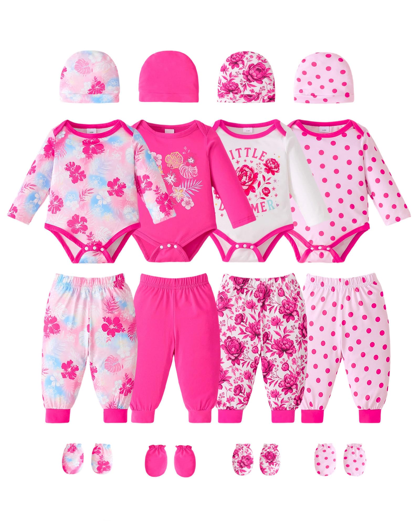 Baby Boy Girl Clothes Preemie Newborn Must Have Infant Essentials Outfits 20 Piece Clothing 0-18 Months