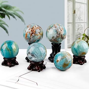 Amazon｜スカイブルークリスタルボール、魔法のヒーリングクリスタル球