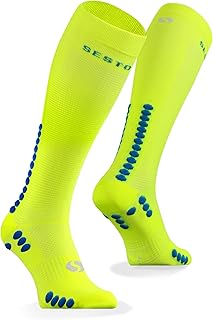 Sesto Senso Calcetines Deportivos de Compresión Colores Altos Hombre Mujer Impermeables 1 Pack
