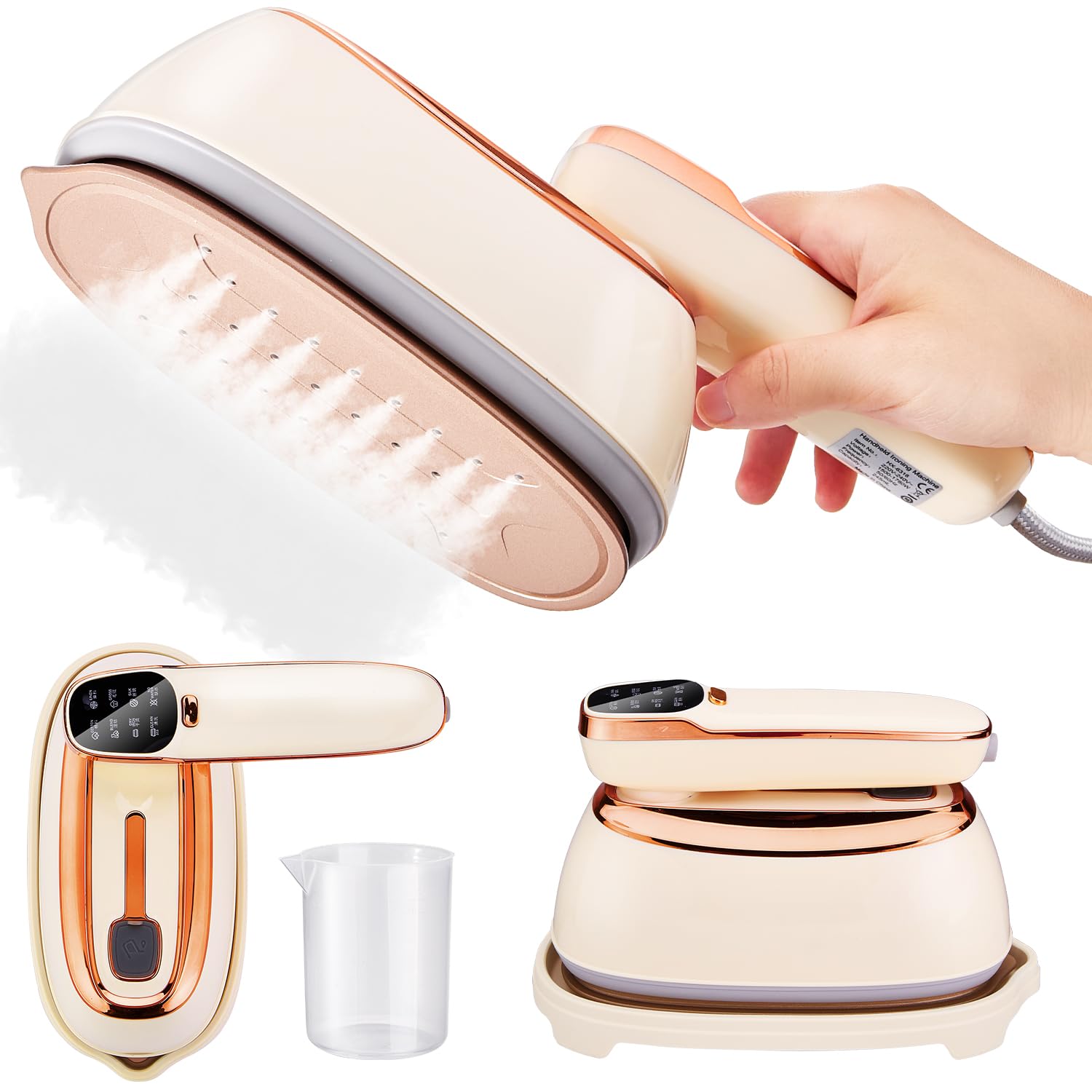 Lukovee Plancha de Vapor Ropa Potente, 1640W Planchadora de Vapor Mano