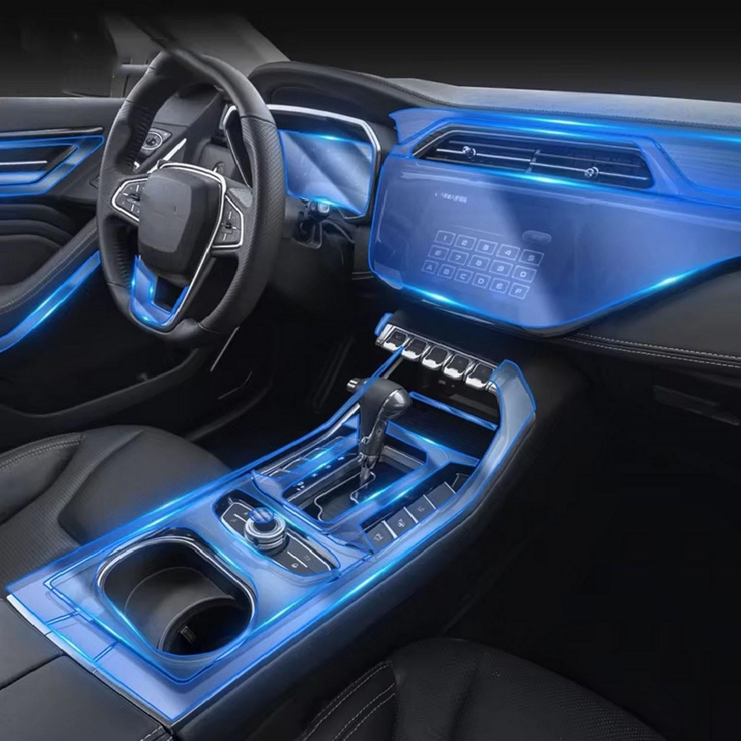 Film protection PPF Ford Territory console centrale FOEBE transparent mat