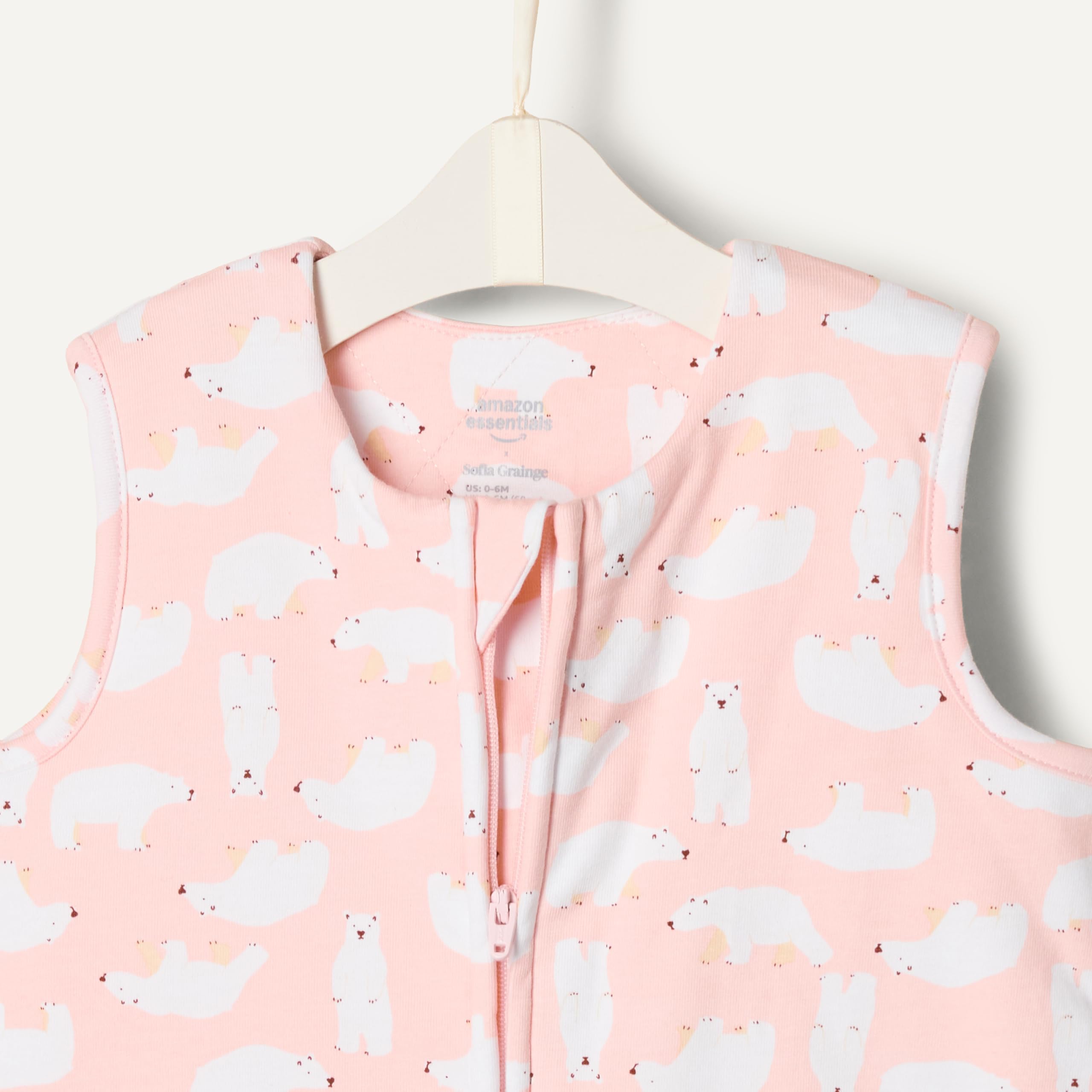 Amazon Essentials x Sofia Grainge Sacco Nanna in Cotone, Coperta Indossabile da 2,5 TOG Unisex Bimbi