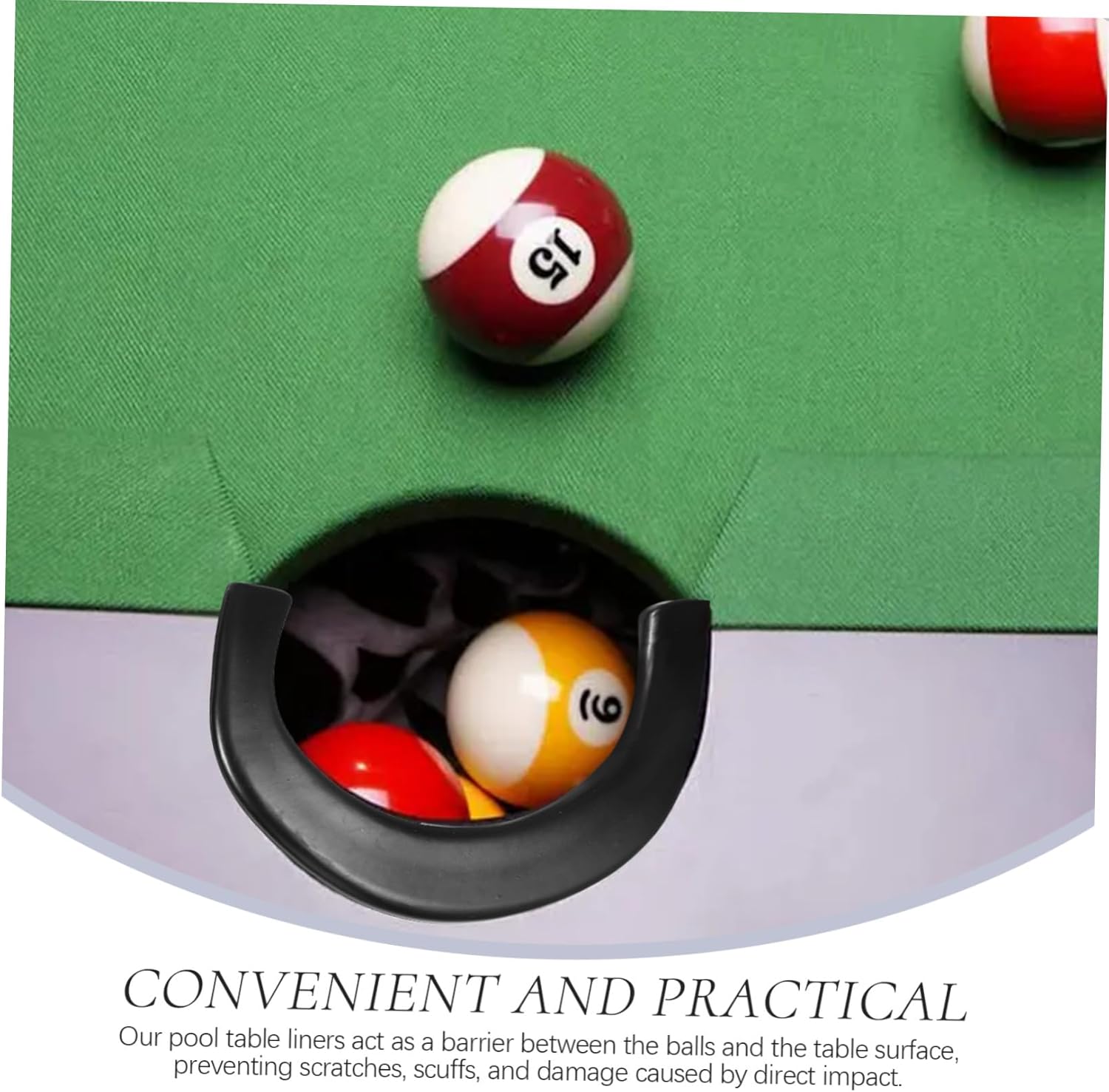 Durable Protective Pool Table Liner Small Billiard Pocket Liner for Snooker Table Pockets Enhance