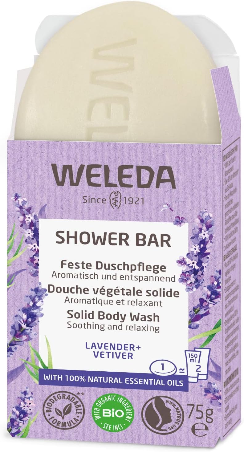 Weleda bagno doccia solido lavanda e vetiver