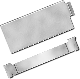 BSARTE Stainless Steel Rear Grease Gate/Guard/Dam, Grease Trap, Food Screen and Cooking Utensil Holder for Blackstone Camp Chef Flat Top Griddle and Other Grills, Barbeque Accessories