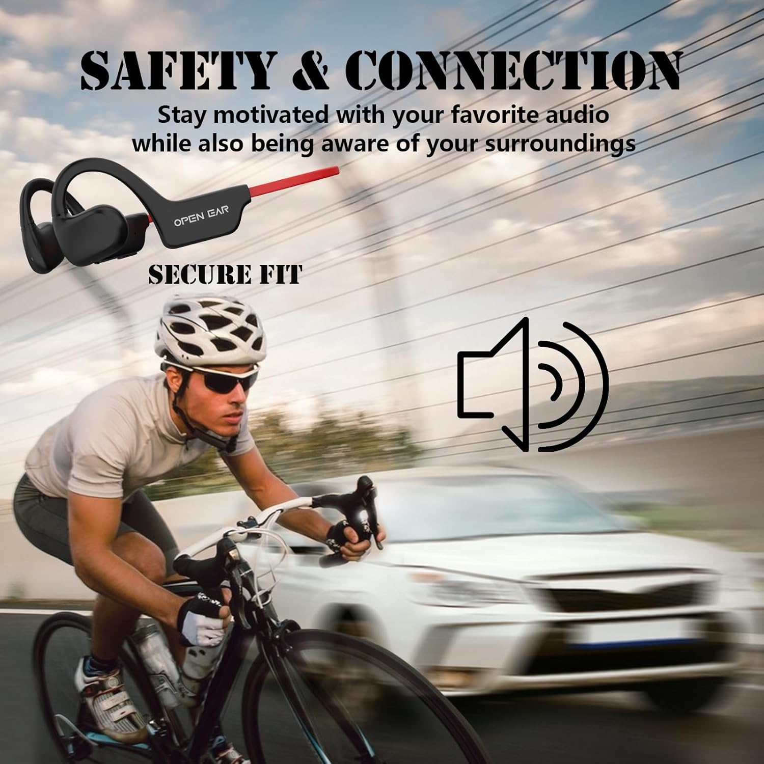 Xmenha Open Ear Headphones Earbuds Wireless Bluetooth 2023 New Air Bone Conduction Conducting Headphones Induction Headset Earphones Bone Conduction Bluetooth Earbuds Earbud Ear Buds Bonebuds