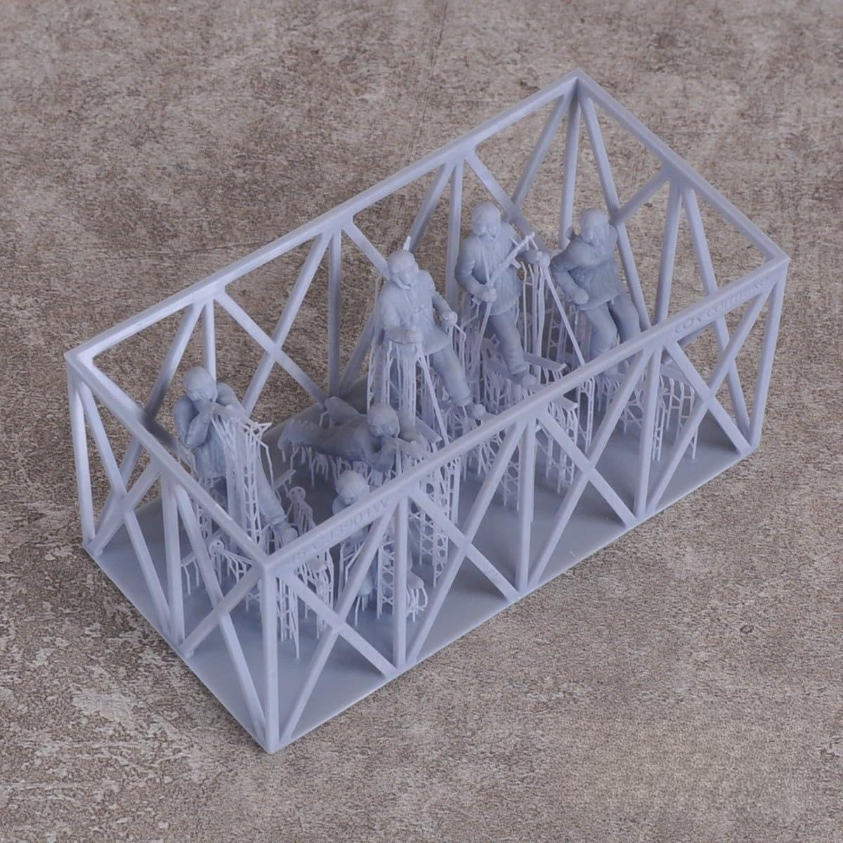 USSR Soldaten Skiing in Winter Army Figur Soldat Team Militär Man Set Assembly Static Maßstab Modellbausatz 6 pcs 1/72 1/35 1/48