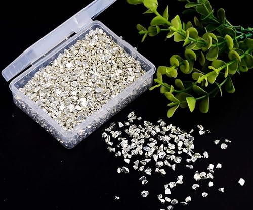 Miniatura 3 de Brillantinas metálicas irregulares de vidrio triturado, espolvorea con purpurina gruesa, dorado, 3.53oz, 564  532pulgadas, para manualidades, uñas,