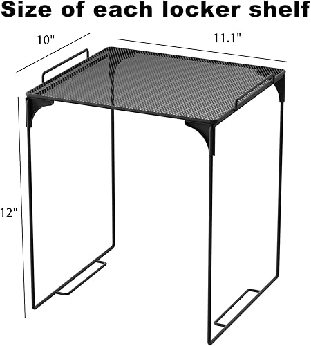 Miniatura 3 de Estante de casillero para casillero escolar, estantes apilables para decoración de casilleros, estante organizador alto para el trabajo, accesorios