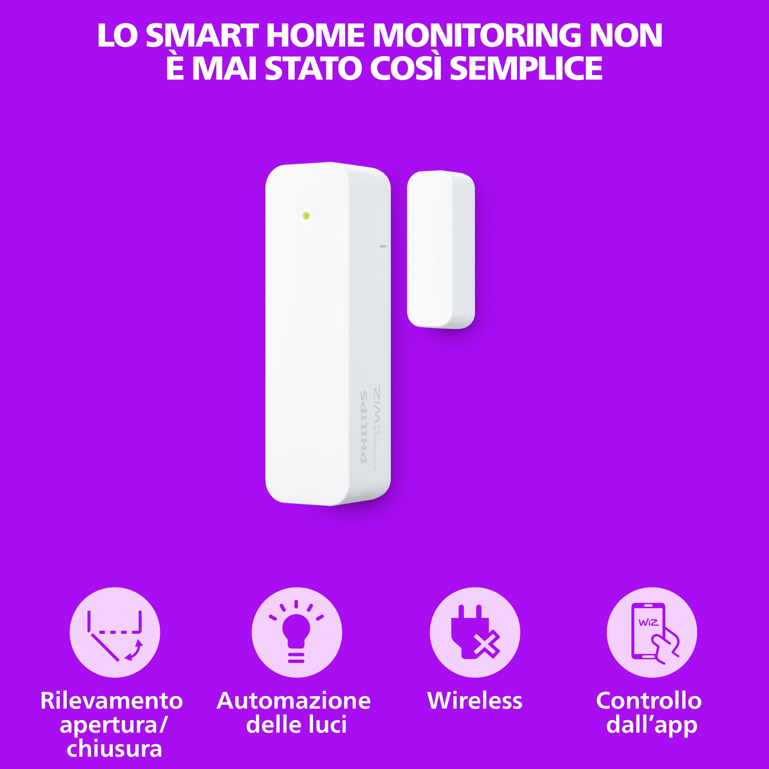 Philips Smart Lighting Sensore di contatto smart, Confezione da 2