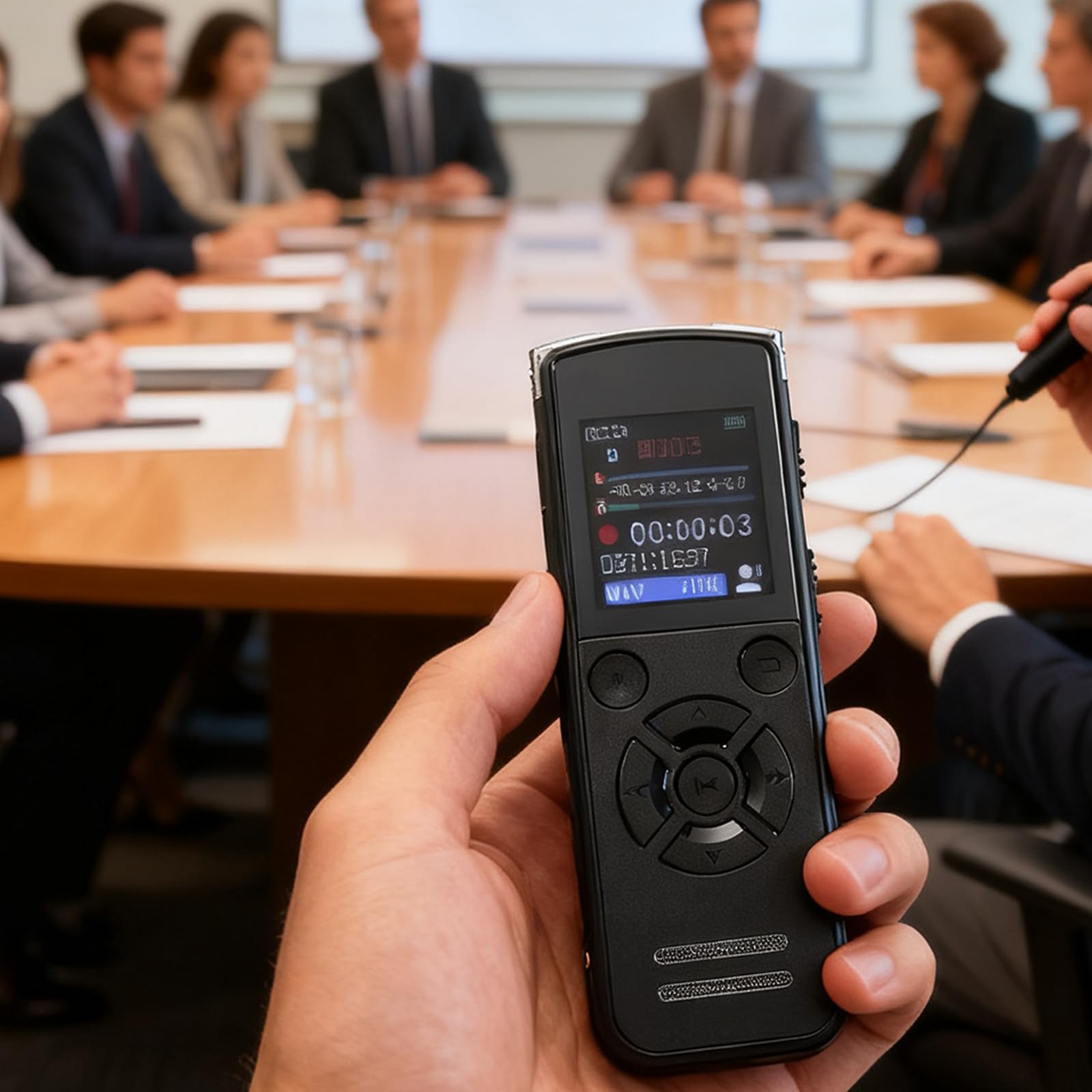 Dictaphone Numérique 64 Go, Enregistreur Vocal USB-C, Réduction du Bruit, 512Kbps, Lecture Intégrée, Enregistreur Audio Portable pour Réunions, Cours, Interviews, Conférences, Lecteur MP3