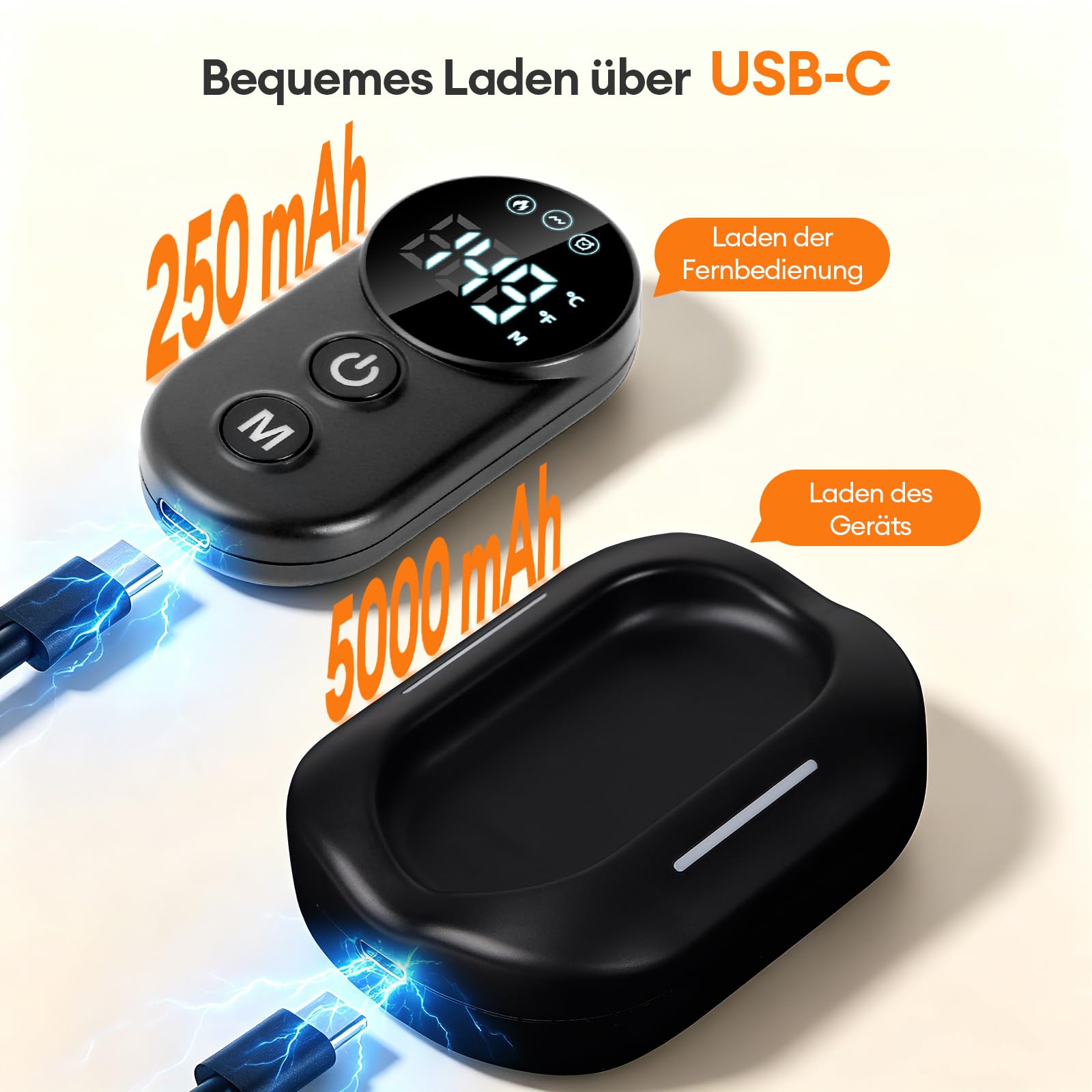 Kabelloses Schulter-Heizkissen mit abnehmbarer magnetischer Fernbedienung, kabelloses Schulter-Heizkissen mit Wärmefunktion, 5000 mAh Akku, 5 Heizstufen, 5 Vibrationsmodi, 3 Timer