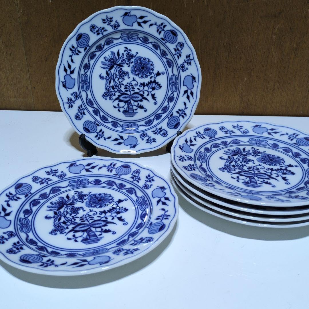 カールスバード ブルーオニオン 約20センチ弱 6枚セット カールス