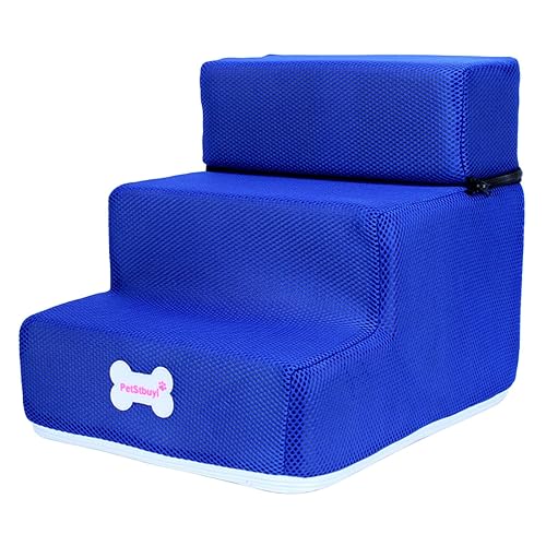 Flimikun - Escalera de 3 peldaños para perros y gatos pequeños