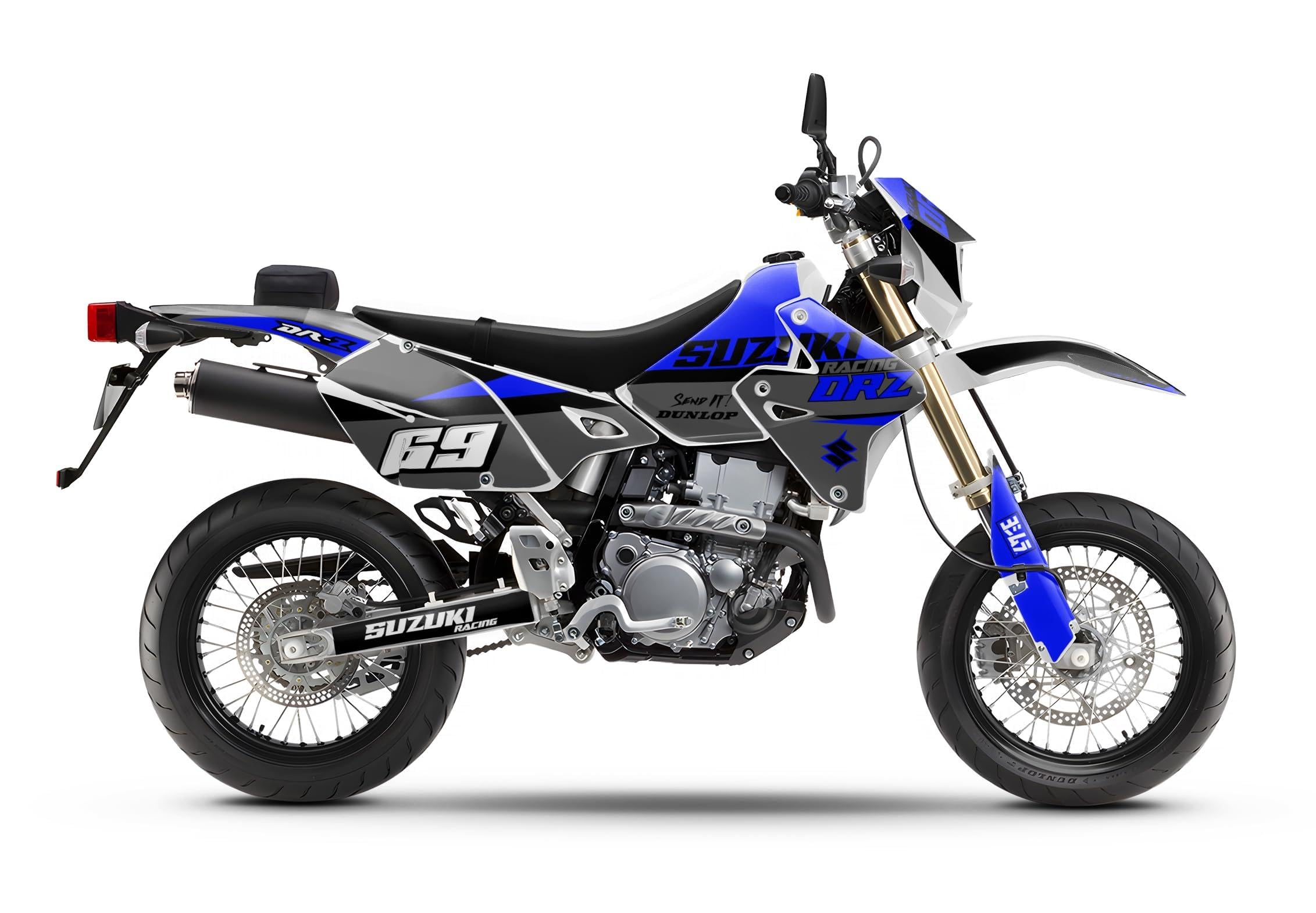 Suzuki Drz400 Body Kit Kungfu Graphics Custom Decal Kit For Suzuki