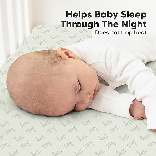 Vista 86 de KeaBabies - Juego de 2 sábanas orgánicas, unisex, suaves, 52 x 28 pulgadas, diseño neutro, de algodón jersey transpirable, con estampados adorables