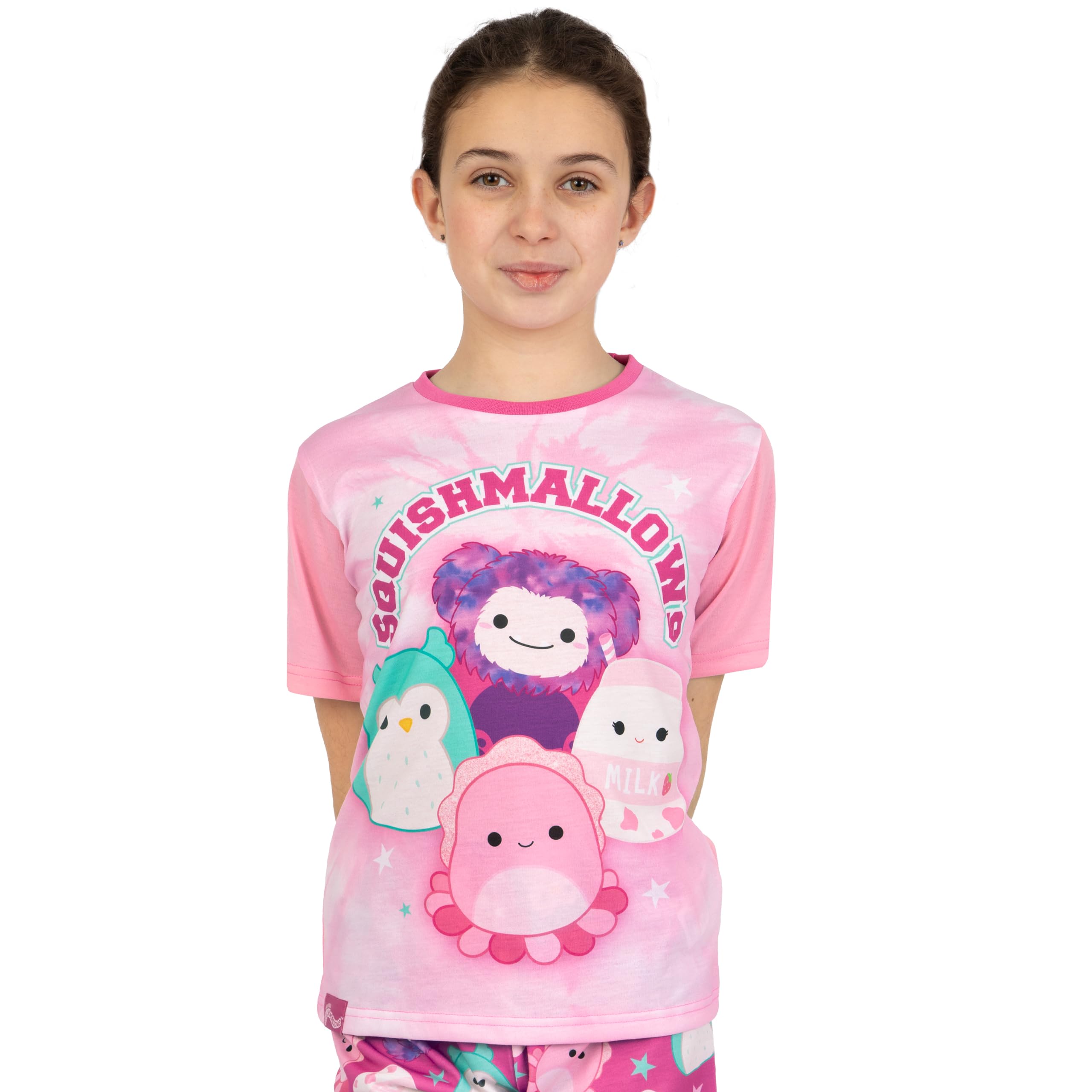 Squishmallows Pigiama Bambina, Pigiama Bambino Manica Corta, Pigiami Ragazza Estate