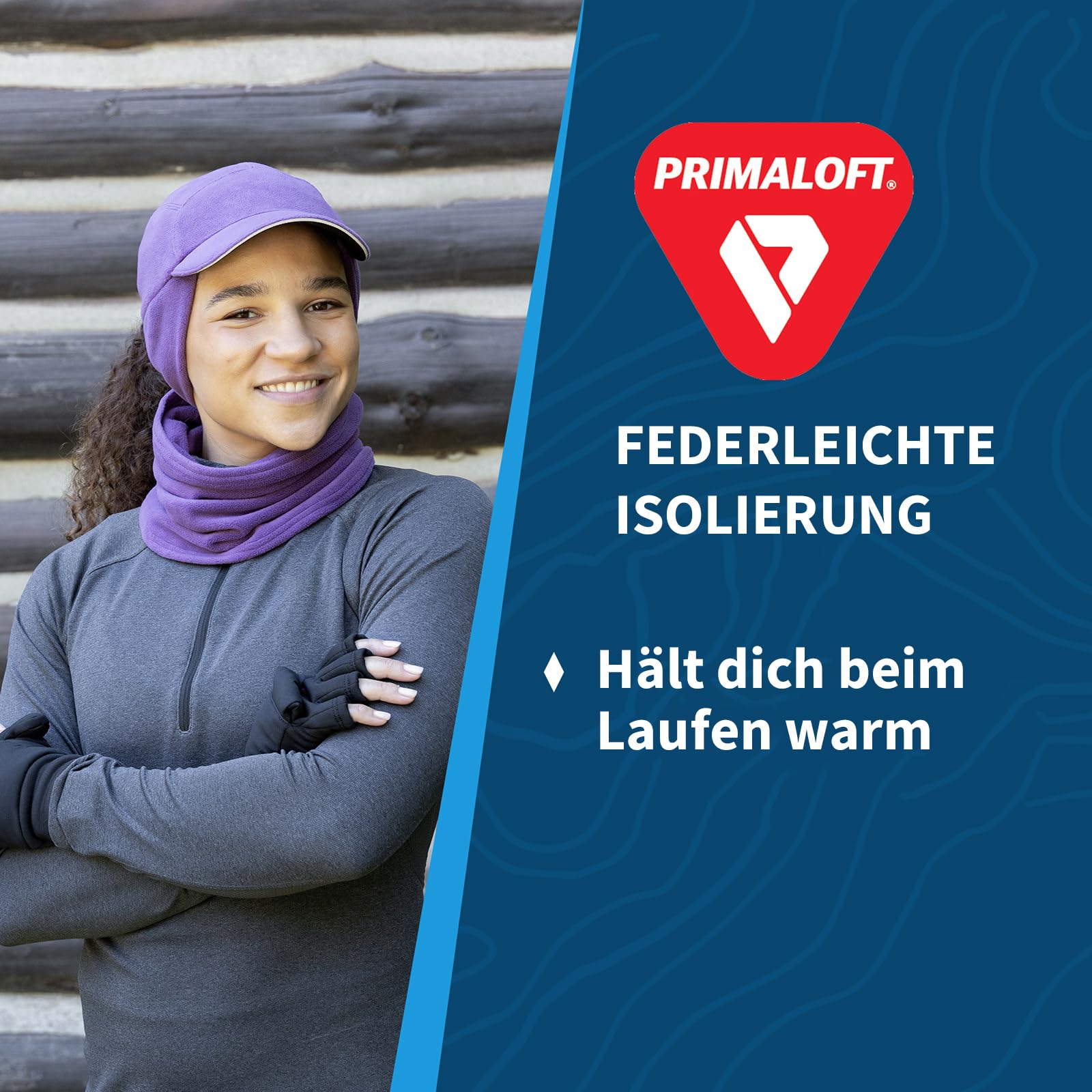 TrailHeads Isolierte wandelbare Fäustlinge für Damen – Winter Laufhandschuhe - schwarz