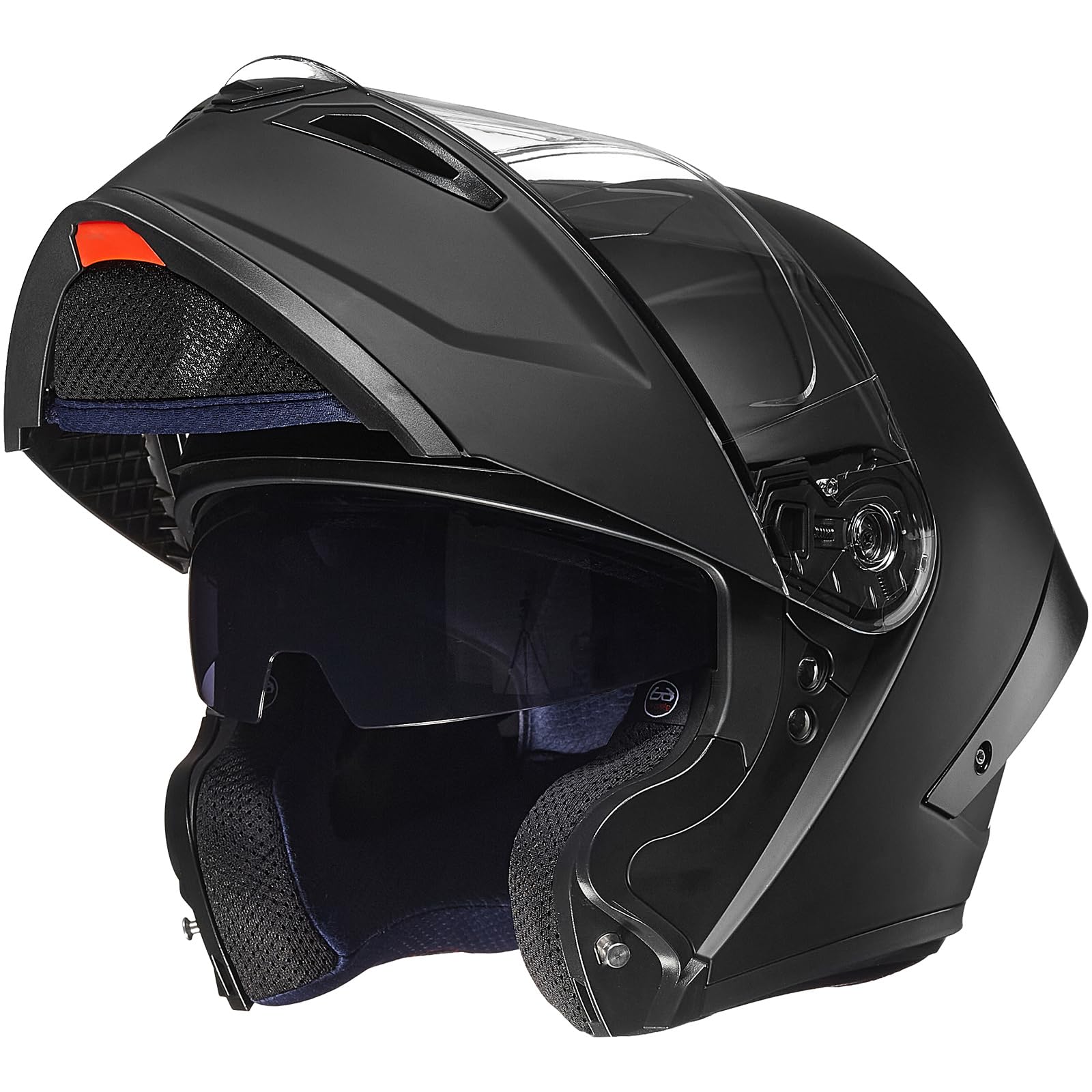 ILMMotorcycle Helmets Modular Full Face Moped Helmet Flip up Dual Visor for Adult, Youth Men & Women DOT Approved