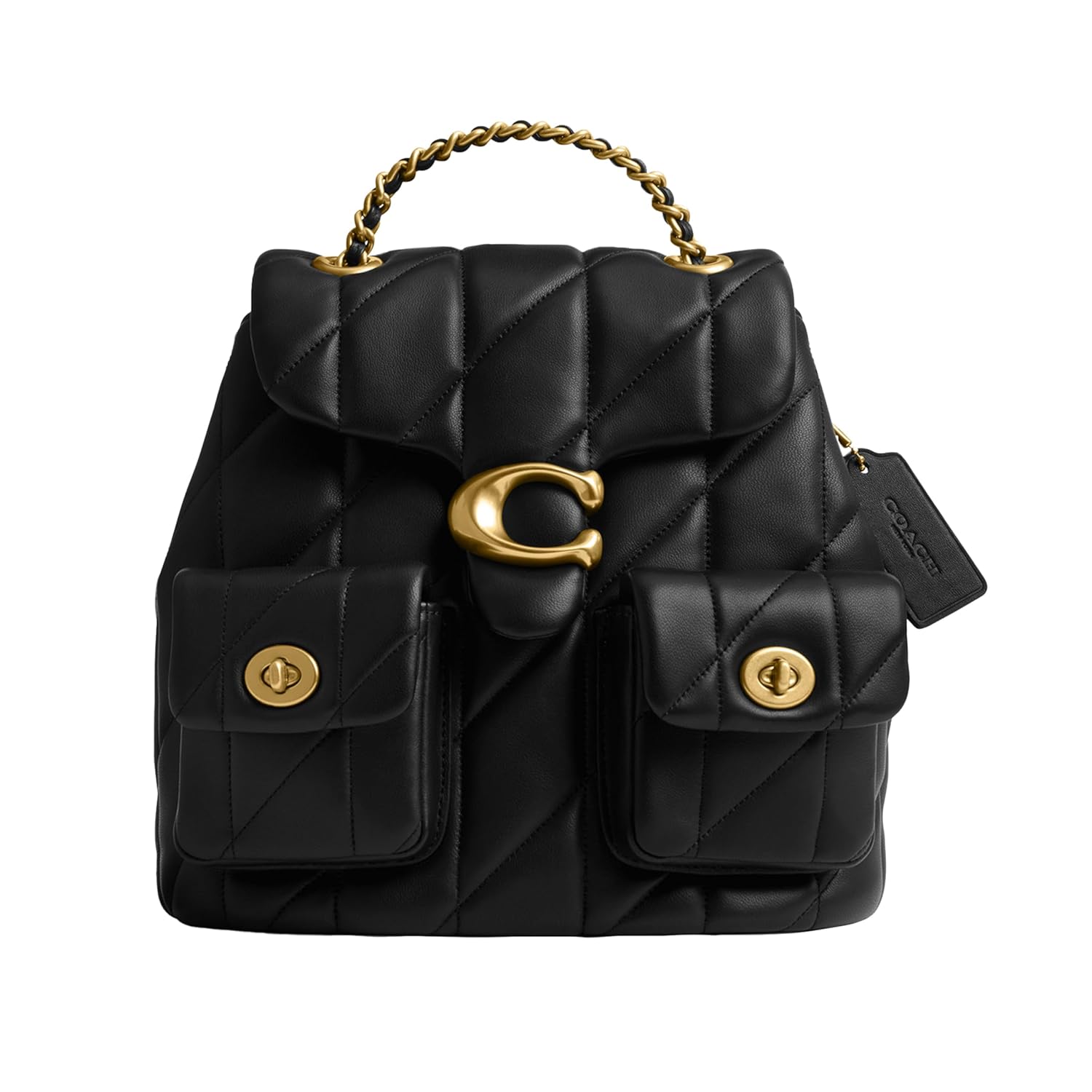 COACH Womens Quilted Leather Tabby Backpack