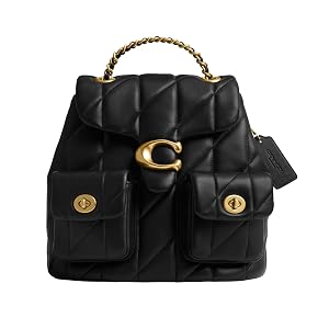 COACH Womens Quilted Leather Tabby Backpack