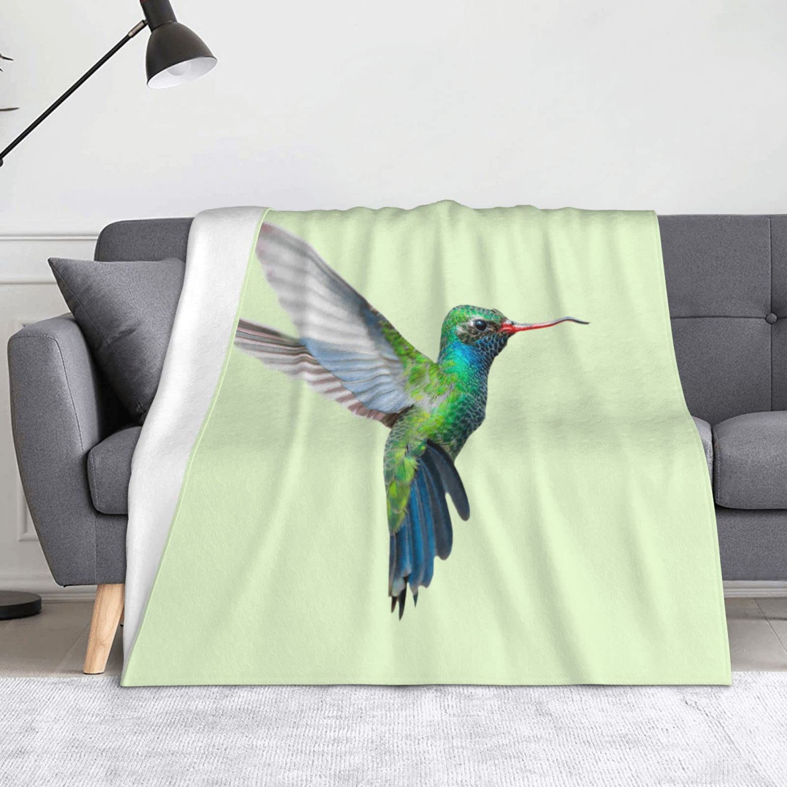 Couverture oiseau volant plaid polaire canapé salon chambre lit toutes saisons léger
