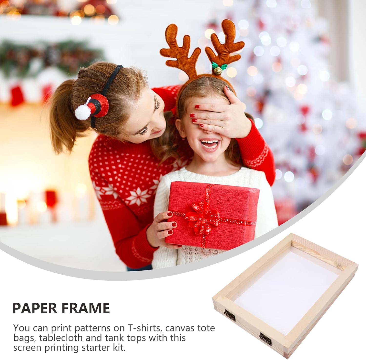DIY Papermaking Frame Wooden Mould for Crafting Dual Design for Boys and Girls Art Projects Easy to Clean and Use for Environmental Awareness Activities Style