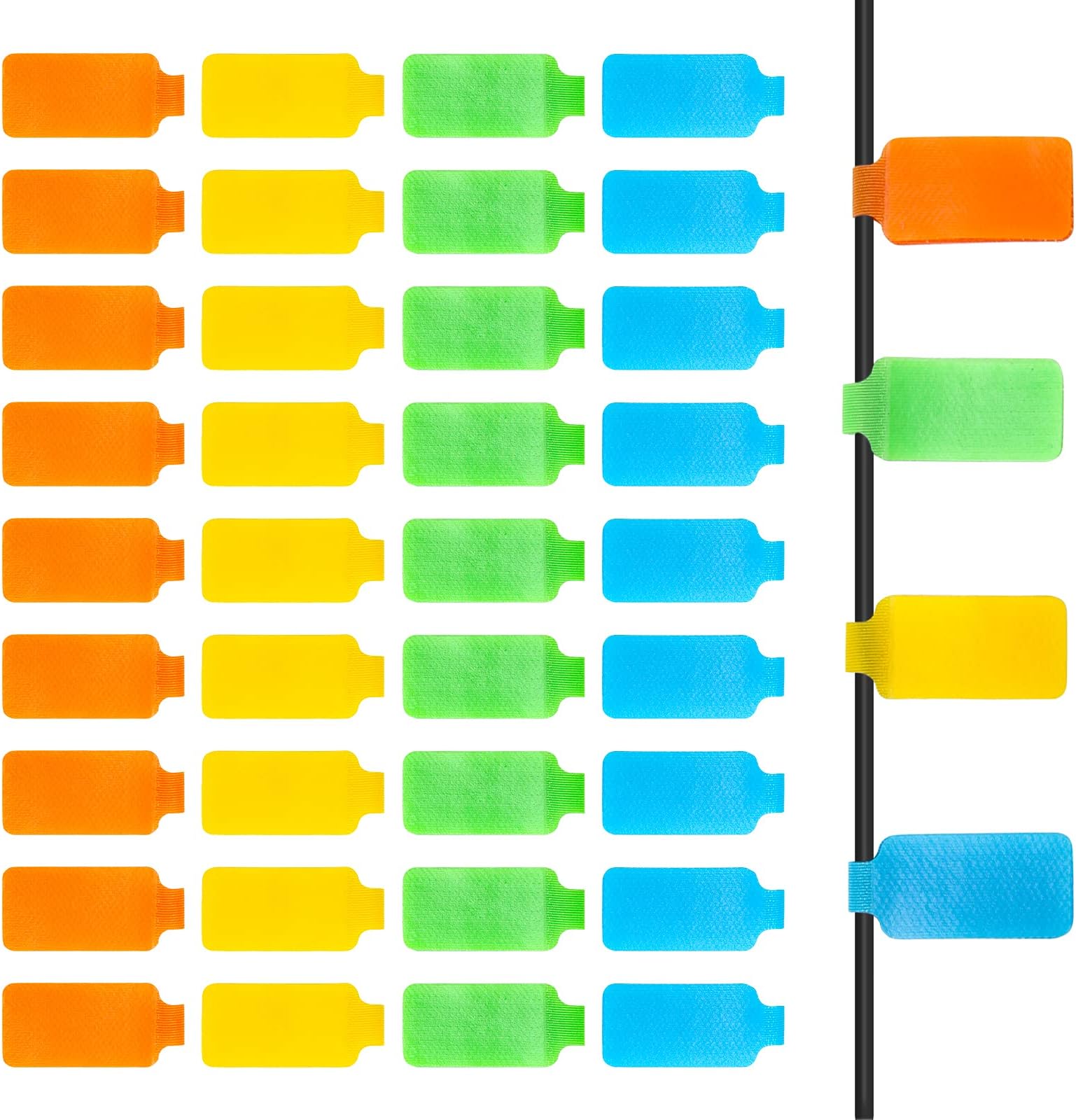 40Pcs SelfAdhesive Identification Cable Tags, Anglekai 4