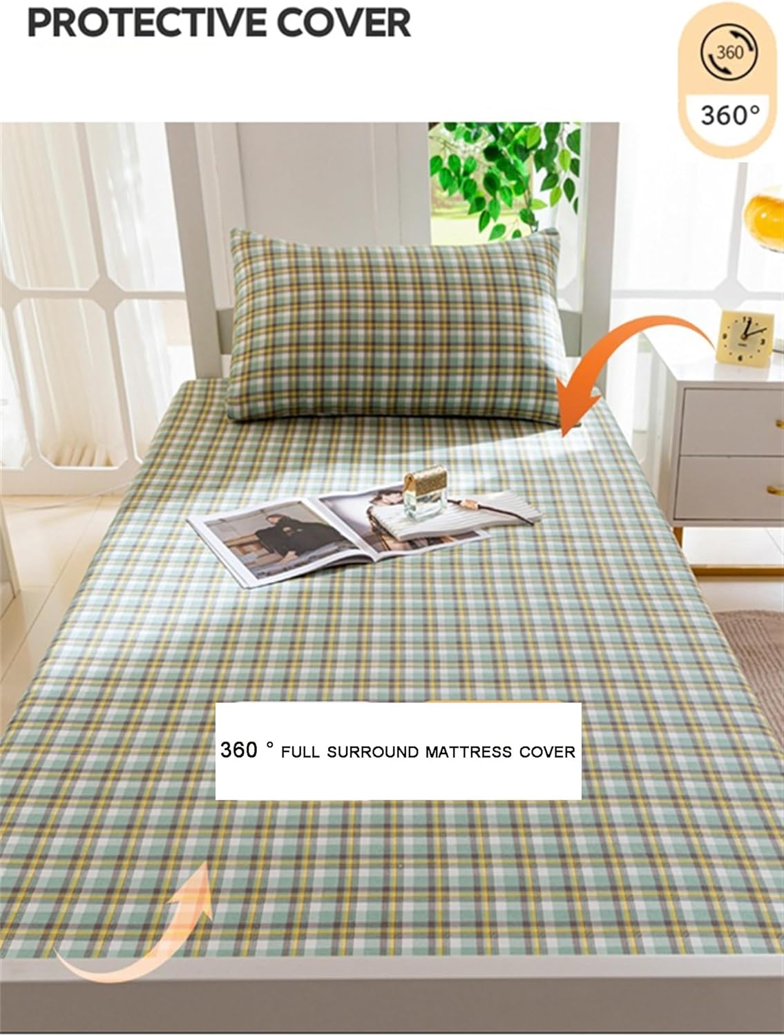 Dormitory Tatami Mattress Cover Cotton Futon Slipcovers with Zipper Soft Skin-Friendly Japanese Futon Dustproof Cover Machine Wash,Pink,Full(120x200cm)